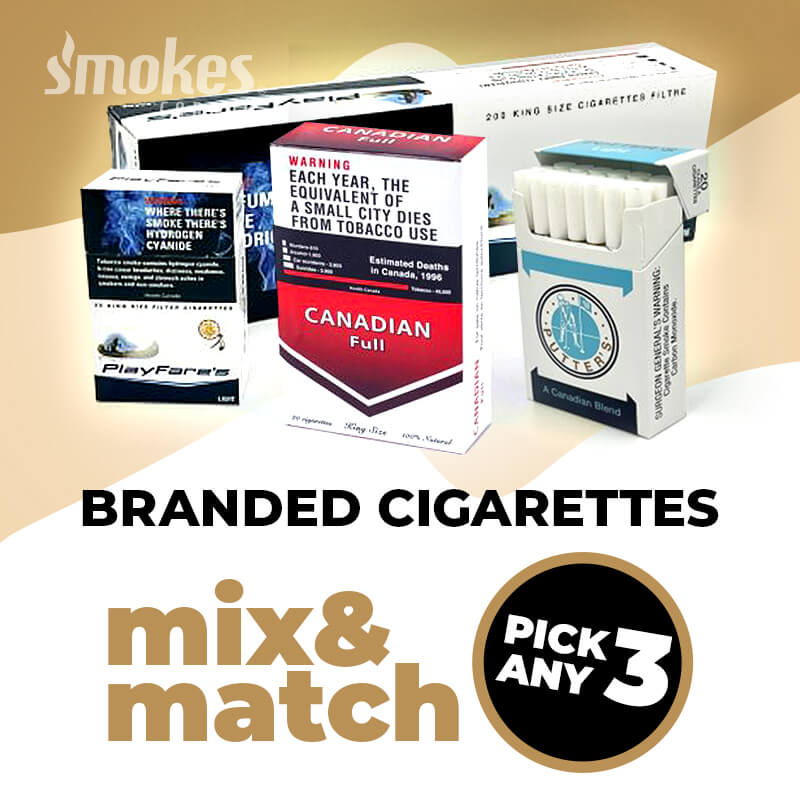 Branded Cigarettes Mix-Match Pick Any 3